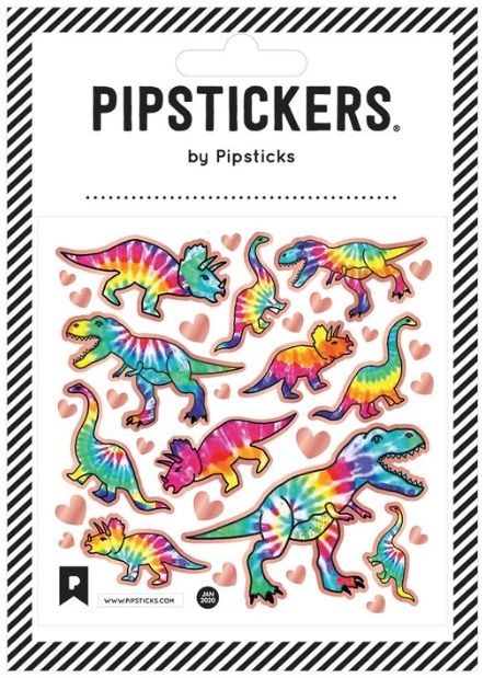 PIPSTICKERS - Tie Dye T-Rex