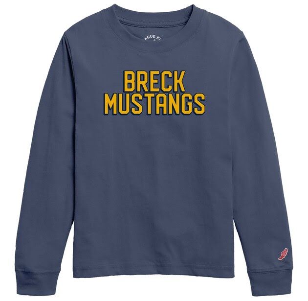 League Youth Long Sleeve Breck Mustangs