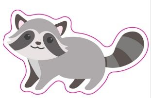 Vinyl Sticker - Raccoon