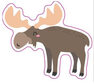Vinyl Sticker - Moose