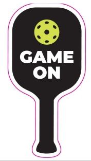 Vinyl Sticker - Pickleball Game On