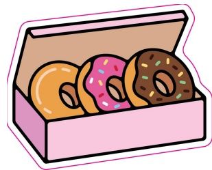 Vinyl Sticker - Donuts