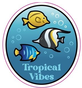 Vinyl Sticker - Tropical Vibes