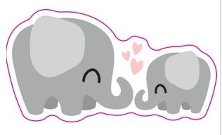 Vinyl Sticker - Elephants Heart