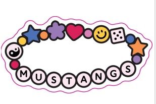 Vinyl Sticker - Mustangs Friendship Bracelet