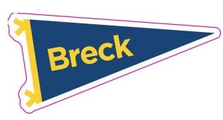 Vinyl Sticker - Breck Pennant