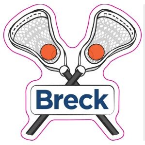 Vinyl Sticker - Breck Lacrosse