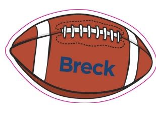 Vinyl Sticker - Breck Football