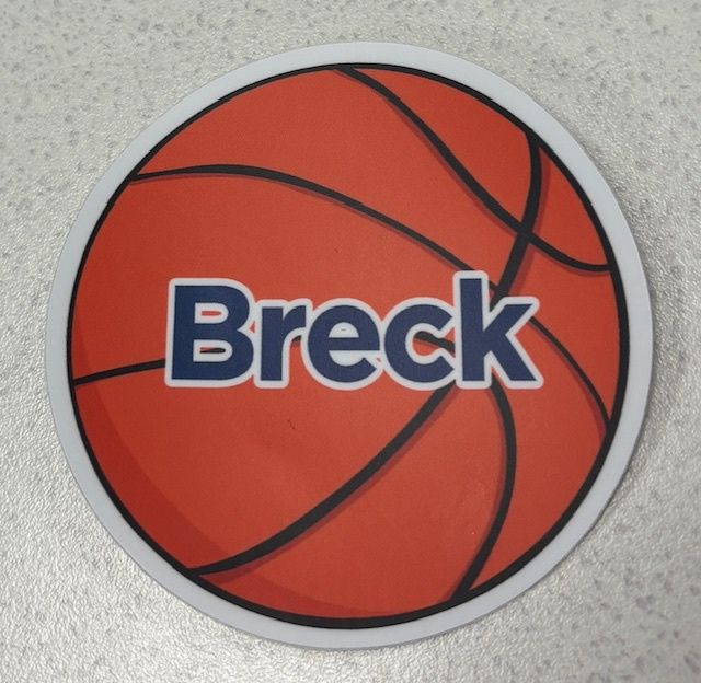 Vinyl Sticker - Breck Basketball