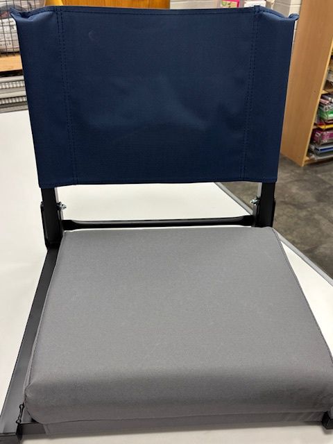 Stadium Chair Navy with Gold Breck