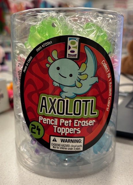 Axolotl Eraser Topper