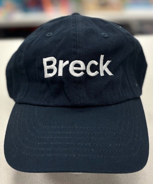 Cap - Navy Twill with White Breck - CLEARANCE