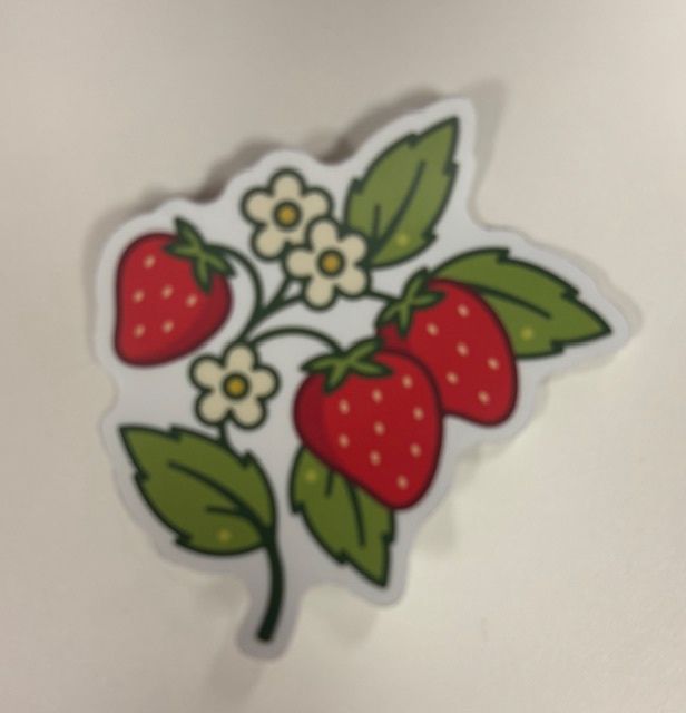 Vinyl Sticker - Strawberries