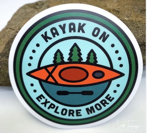 Vinyl Sticker - Kayak On Explore More