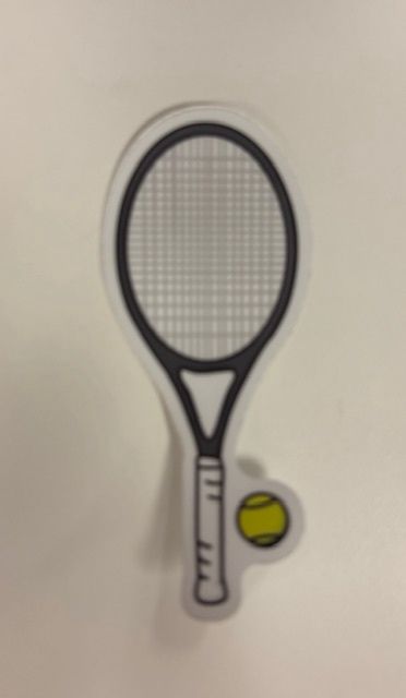 Vinyl Sticker - Tennis Raquet &amp; Ball