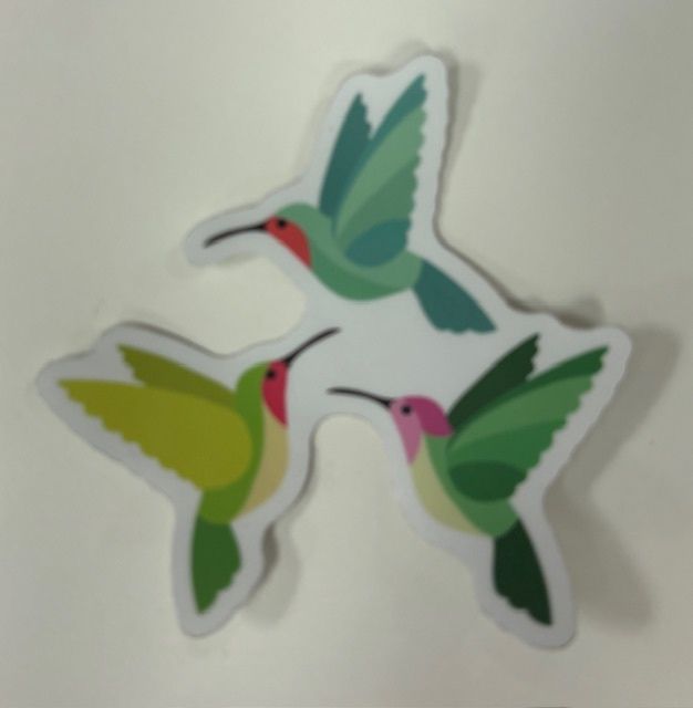 Vinyl Sticker - Hummingbirds