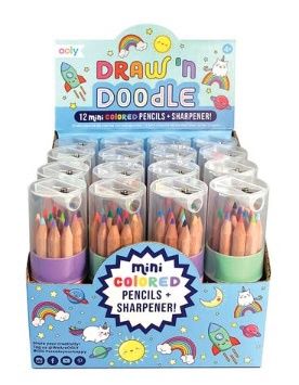 Ooly Draw 'n Doodle Mini Colored Pencils + Sharpener
