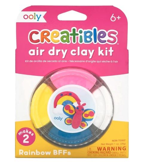 Ooly  Creatibles Air Dry Clay Kit, Color: Rainbow BFFs