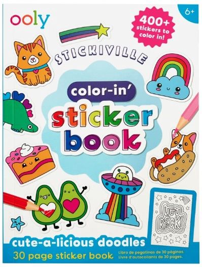 Ooly Color-in' Sticker Book