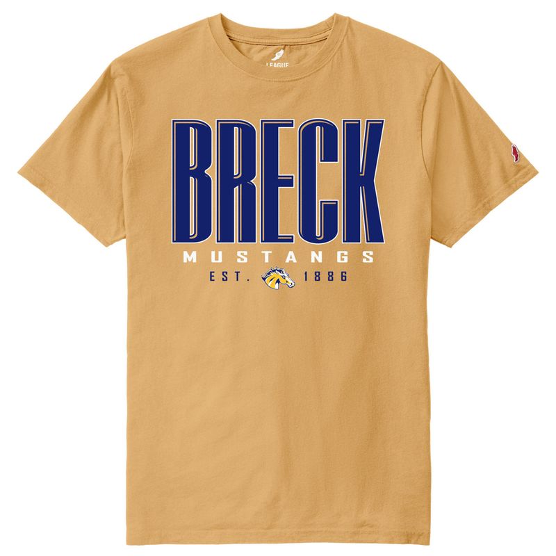 League All American Tee - Varsity Gold - Breck Mustangs