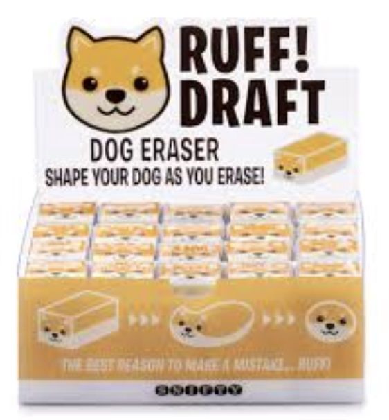 Ruff Draft Dog Eraser