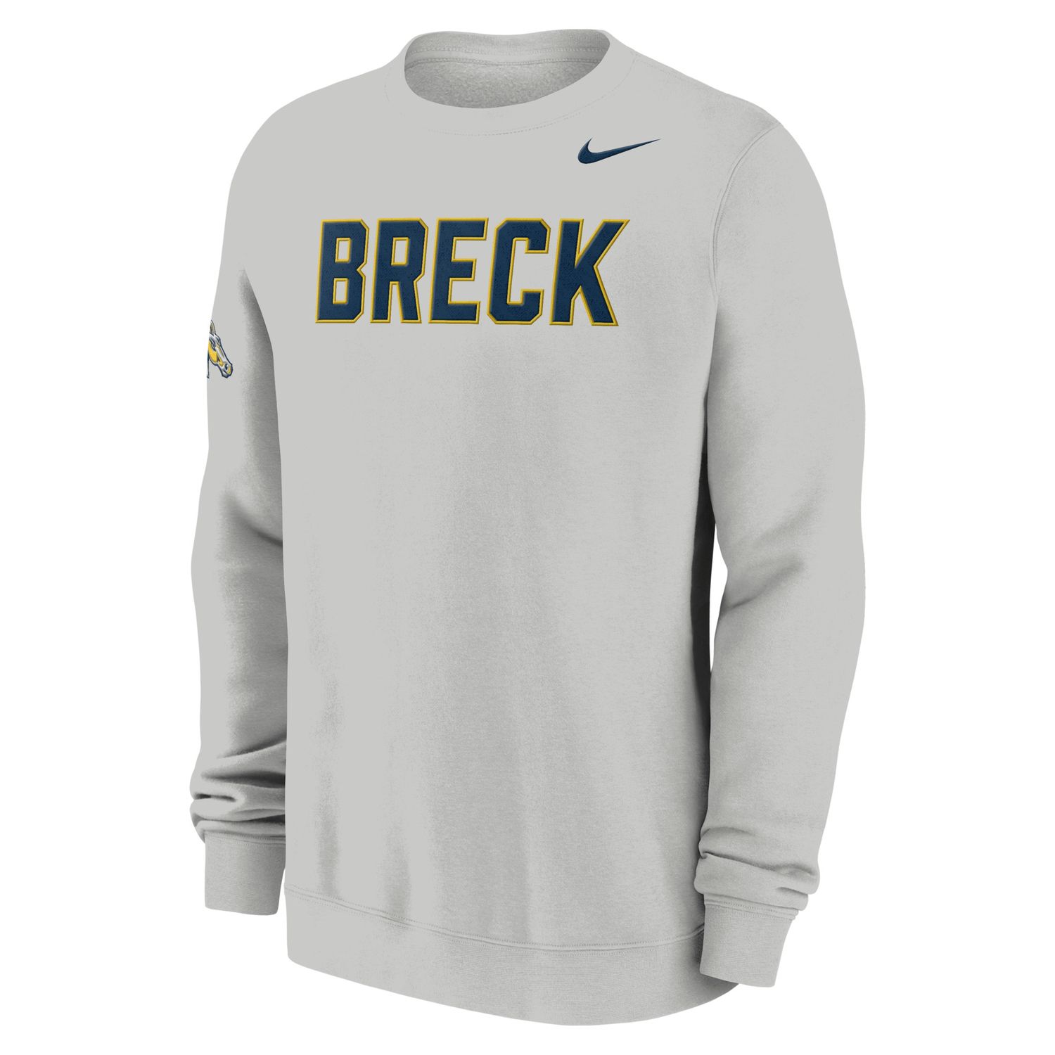 Nike Photon Grey Sideline Club Fleece Crew  - BRECK
