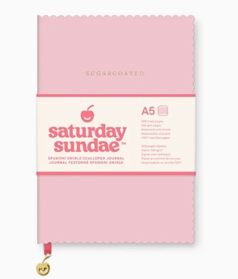 saturday sundae Spumoni Swirls Scalloped Journal