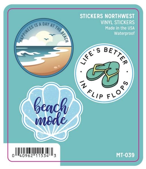 Vinyl Sticker Minis - Beach Mode