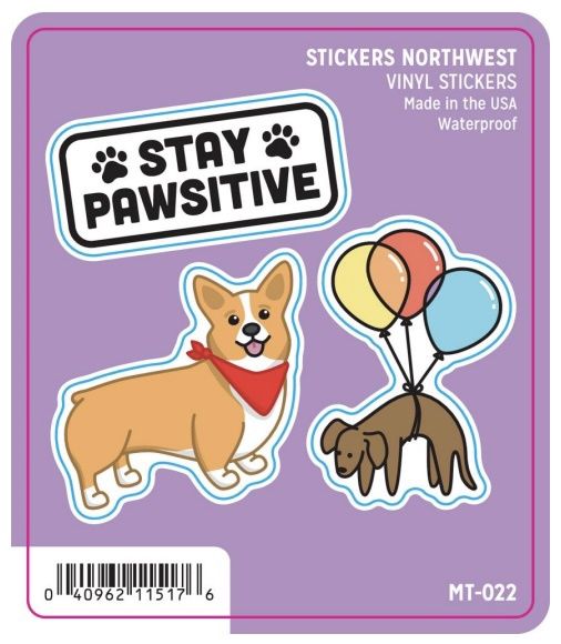 Vinyl Sticker Minis - Stay Pawsitive