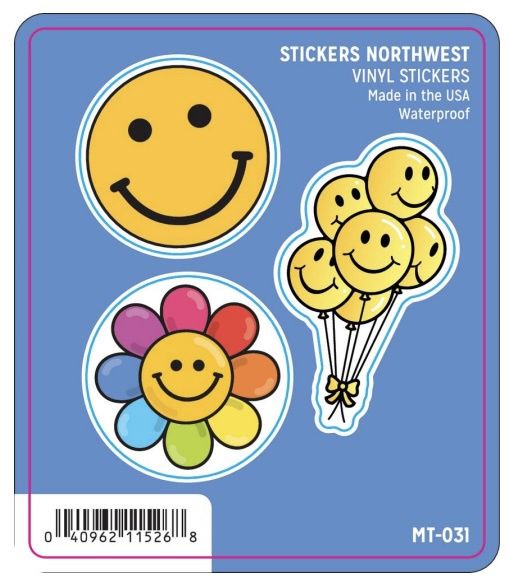 Vinyl Sticker Minis - Smiley Faces