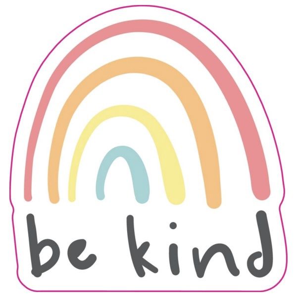 Vinyl Sticker - Be Kind Rainbow