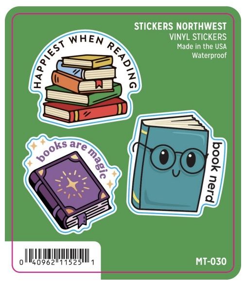 Vinyl Sticker Minis - Book Nerd