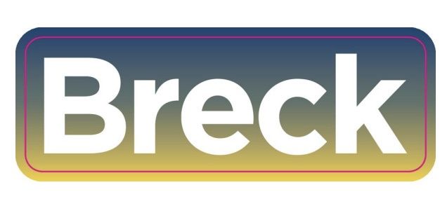 Vinyl Sticker - Breck Gradiant Blue/Gold