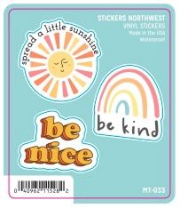 Vinyl Sticker Minis - be nice