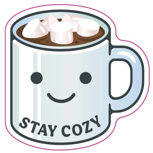 Vinyl Sticker - Stay Cozy Hot Chocolate