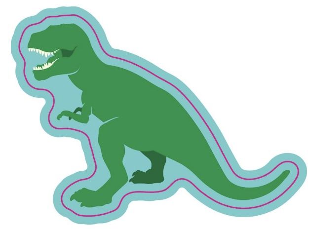Vinyl Sticker - Green Dino