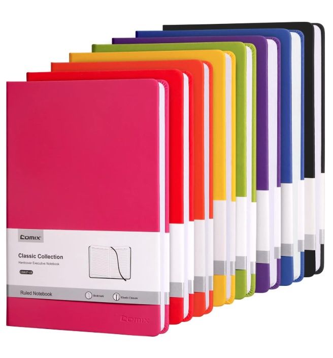 Classic Hardcover Notebook - Lined, 240 Pages, 5.5"x8.3", Hardcover