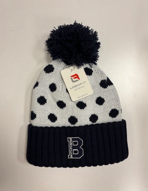 Winter Hat - LogoFit Cuff with Knit-In Polkadots "B"