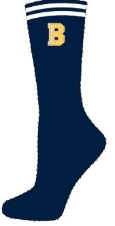 Socks - zoozat Navy Victory with Gold "B"