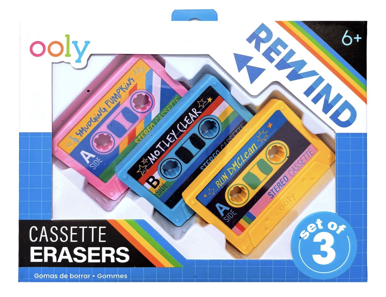 Ooly Rewind Cassette Erasers