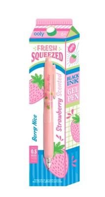 Ooly Fresh Squeezed Fruit Scented Gel Pens, Color: Strawberry