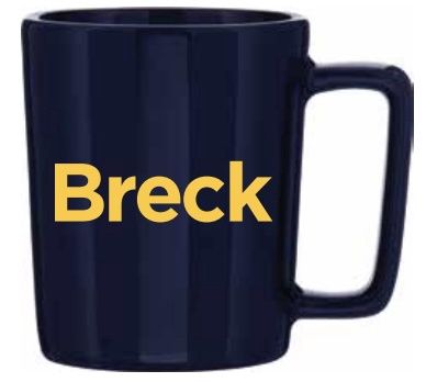 Madrid Bistro Mug - Navy with Gold Breck