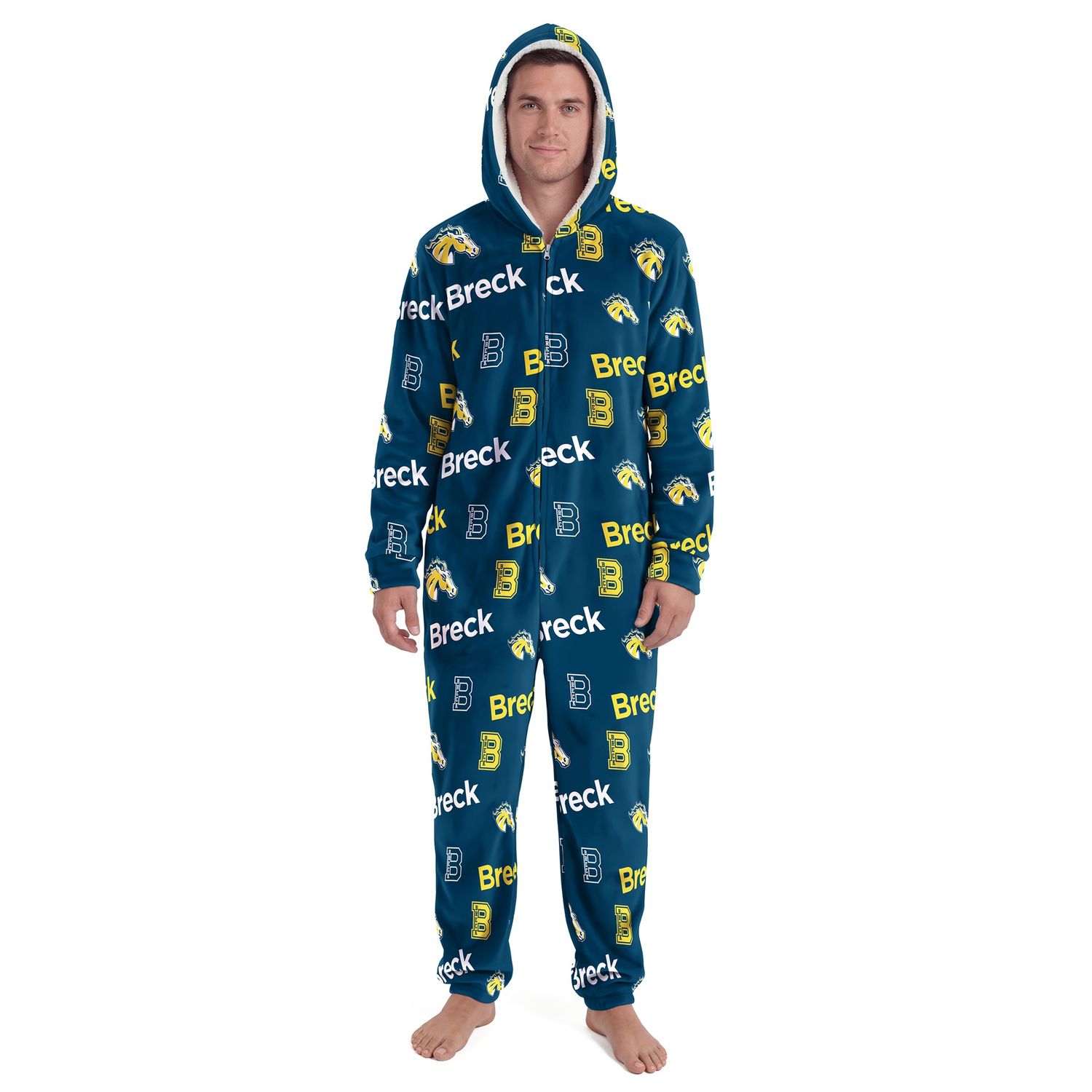 Breck Mustangs Microfleece Union Suit
