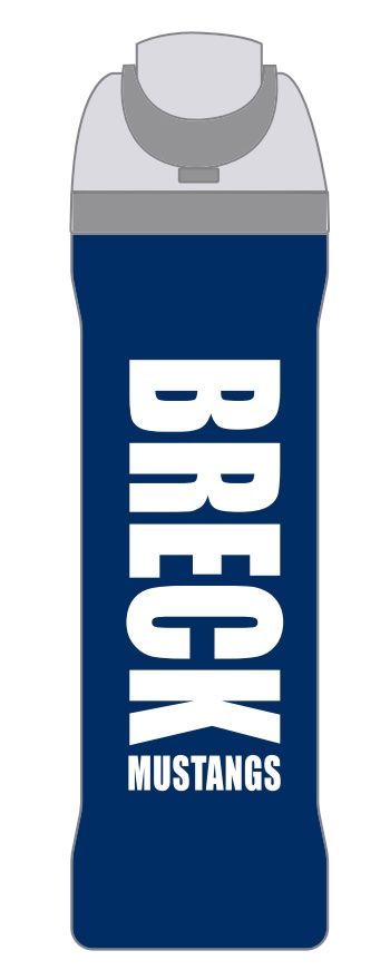 Oahu Sport Water Bottle with Breck Mustangs
