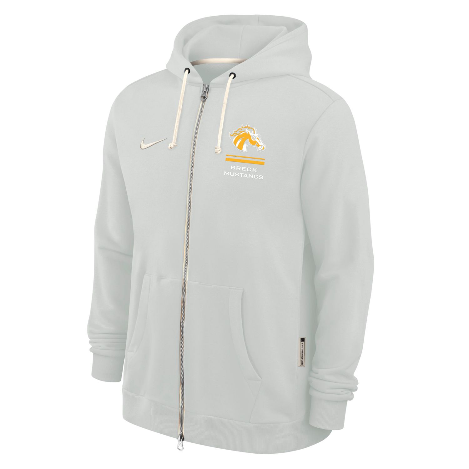 NIke Dri-Fit Full Zip Hoodie, Color: Photon Dust, Size: Small