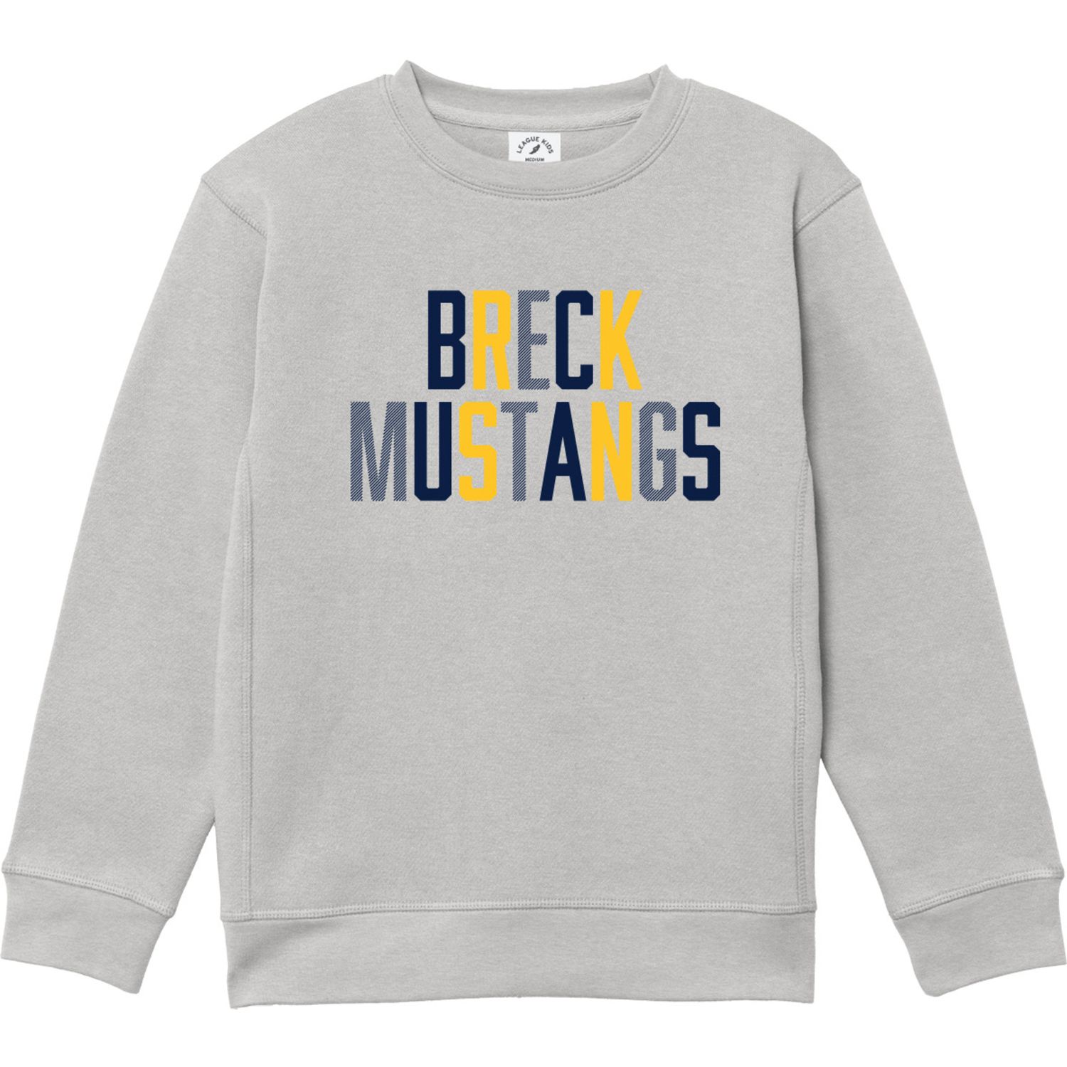 League Youth Mult Stripes Essential Crew