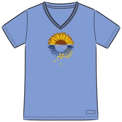 Macro-Micro Sunflower Bike Ride SS Tee by Life is Good