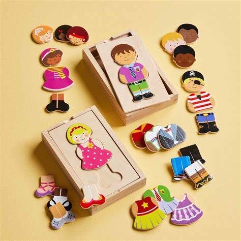 Wood Dress Up Puzzle, Color: Boy