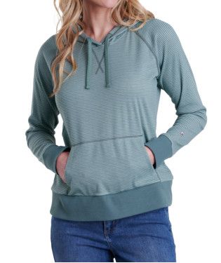Stria Pullover Hoody, Color: Agave, Size: S