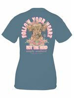 Follow Heart Not Herd by Simply Southern, Size: SM, Color: Comet Blue
